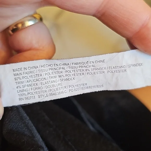 Nwot Eloquii black velvet dress knee length size20 - Picture 11 of 11